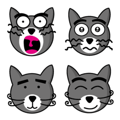 [LINE絵文字] 猫本ニャン助の絵文字2の画像