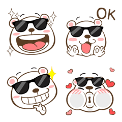 [LINE絵文字] What's up！ Bear Emoji so cute Vol.2の画像