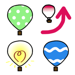[LINE絵文字] 気球型絵文字の画像