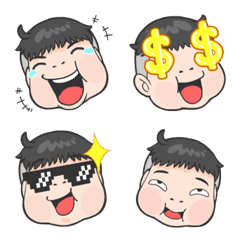 [LINE絵文字] chubby boy Emoji so cute Vol.2の画像