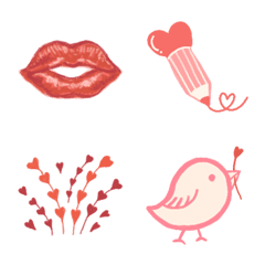 [LINE絵文字] Lovely love Emojiの画像