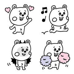 ラクガキ調☆くま【ミニサイズ】の絵文字メイン画像
