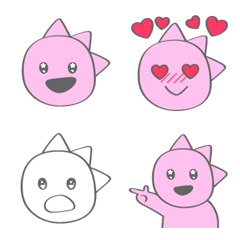 Line絵文字 ちいさな恐竜のファンシーピンクちゃん 40種類 1円 Line絵文字 ちいさな恐竜のファンシーピンクちゃん 40種類 1円