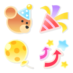 [LINE絵文字] ぷっくりツヤツヤ♥2【誕生日】の画像