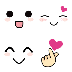 [LINE絵文字] Cheeks pink Emojiの画像