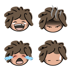 [LINE絵文字] primitive girl's emoticonの画像