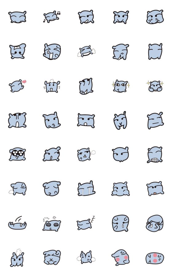 [LINE絵文字]soft pillow emojiの画像一覧