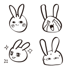 [LINE絵文字] Casual rabbitの画像