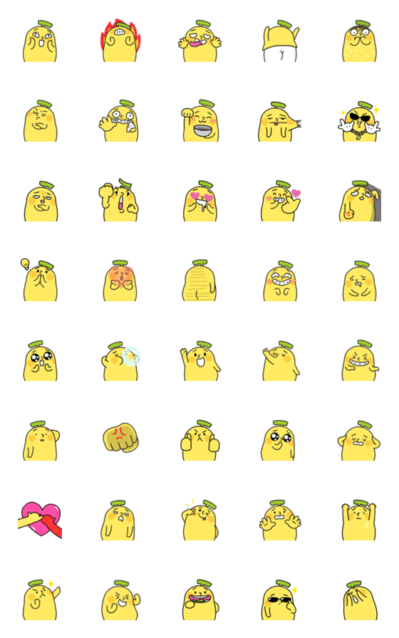 [LINE絵文字]BananaMan's emojiの画像一覧