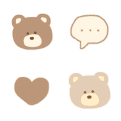 [LINE絵文字] ブラウンベージュの画像