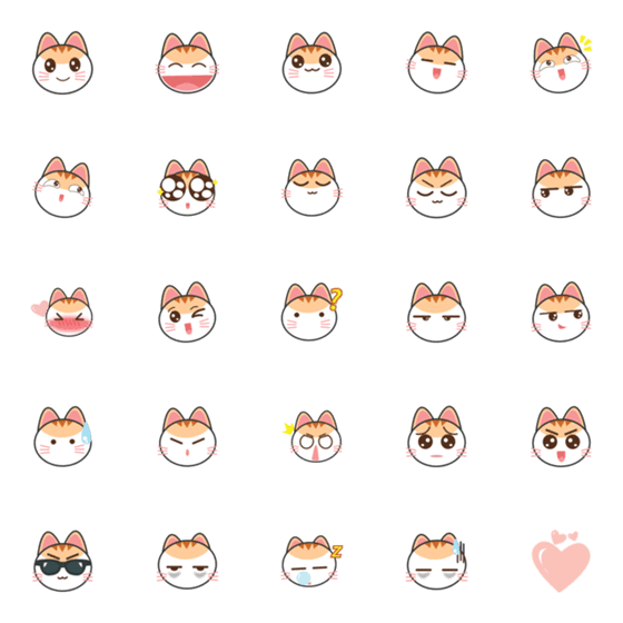[LINE絵文字]Bibi Cats Emojiの画像一覧
