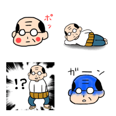 [LINE絵文字] Middle-aged man Emojiの画像