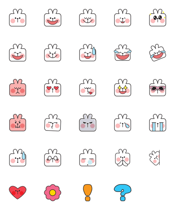[LINE絵文字]Bunnyの画像一覧