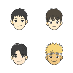 [LINE絵文字] 四人男子の日常の画像
