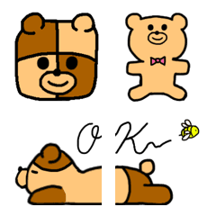 [LINE絵文字] クマクッキー達の画像