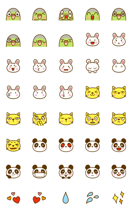 [LINE絵文字]Jiu ＆ Friends Emojiの画像一覧