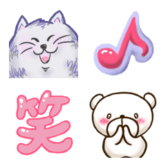 [LINE絵文字] デブネコ福ちゃんたちの年中使える絵文字の画像