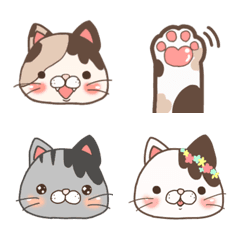 [LINE絵文字] ちょこねこ 絵文字の画像