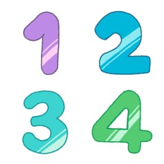 [LINE絵文字] Rainbow Numbersの画像