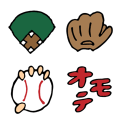 [LINE絵文字] 野球絵文字の画像