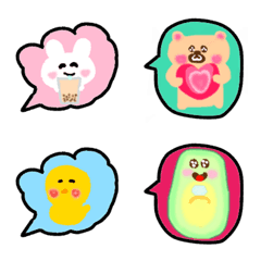 [LINE絵文字] ❤️何でもあり❤️吹き出し❤️バラエティ❤️の画像