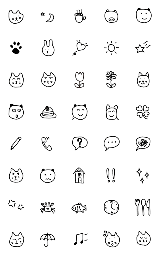 [LINE絵文字]なんて下手な絵文字の画像一覧