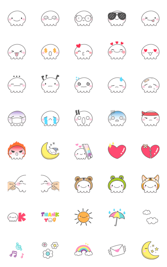 [LINE絵文字]TAKO Ball Emojiの画像一覧