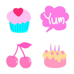 ♥ピンクスイーツがいっぱい♥の絵文字メイン画像