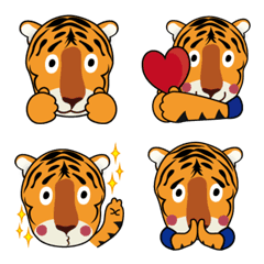 [LINE絵文字] Hey Mr.Tiger  DUDUの画像