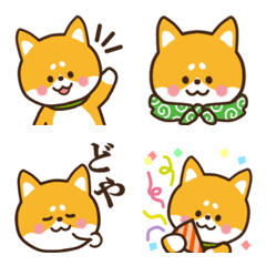 [LINE絵文字] 柴犬 表情ゆたか絵文字の画像