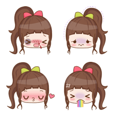 [LINE絵文字] Cute Girlsの画像