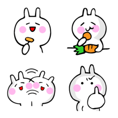 【うさぎ、ランチが止まらない】絵文字の絵文字メイン画像