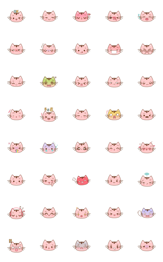 [LINE絵文字]Baby Catsの画像一覧