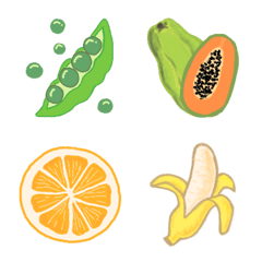 [LINE絵文字] Fruits and Veggiesの画像