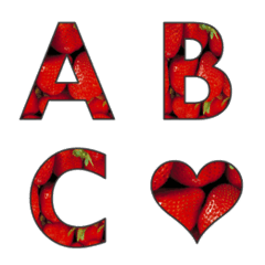 [LINE絵文字] Strawberry Emoji 2の画像