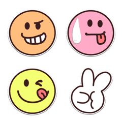 昔ながらのスマイル絵文字の絵文字メイン画像