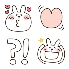 [LINE絵文字] うさぴ★絵文字の画像