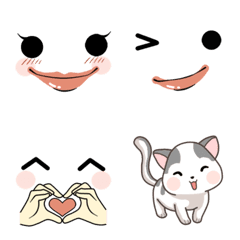 [LINE絵文字] Red Lips funny emojiの画像