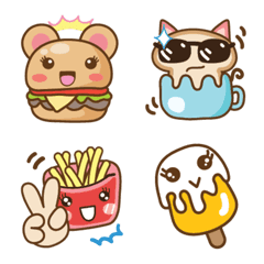 [LINE絵文字] Fun Food Emojiの画像