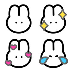 [LINE絵文字] siroiusagichan(emoji)の画像