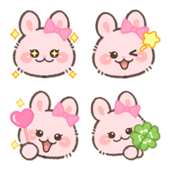 もふもふ♡うさちゃん絵文字の絵文字メイン画像