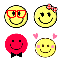 [LINE絵文字] ♥ニコちゃんの詰め合わせ♥の画像