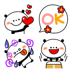 [LINE絵文字] パンダの「ダーリー」 ～いろいろ絵文字～の画像