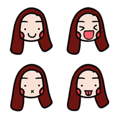 [LINE絵文字] Little girl expression dishの画像