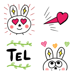 日常＊顔絵文字～u-sa*～の絵文字メイン画像