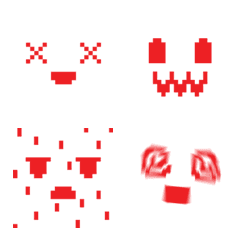 [LINE絵文字] 8-Bit Red Faces Emoji Vol.3の画像