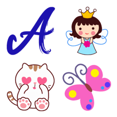 [LINE絵文字] Freehand letters emoji 2の画像