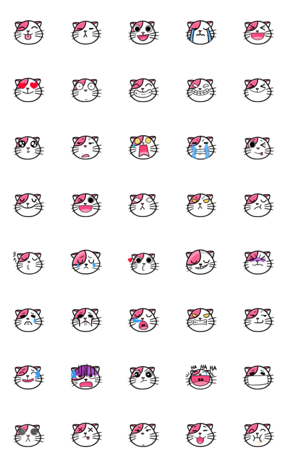 [LINE絵文字]Emoji cat funnyの画像一覧