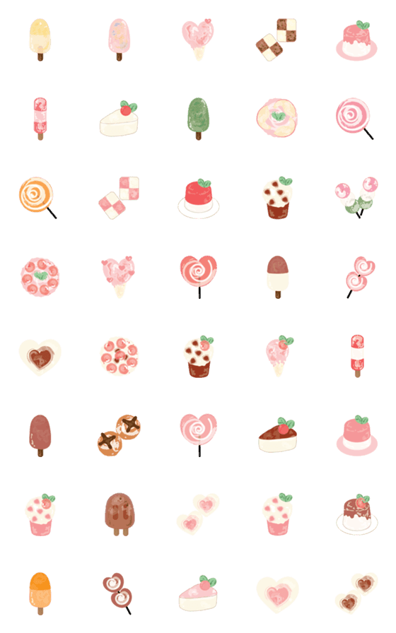 [LINE絵文字]Food emoji 9 ^^の画像一覧