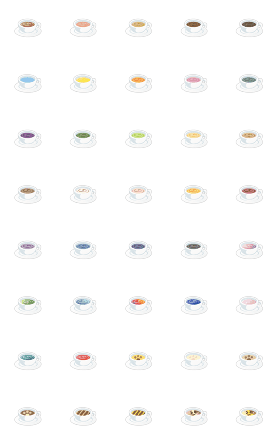 [LINE絵文字]Delicious Coffee : I (Universal)の画像一覧